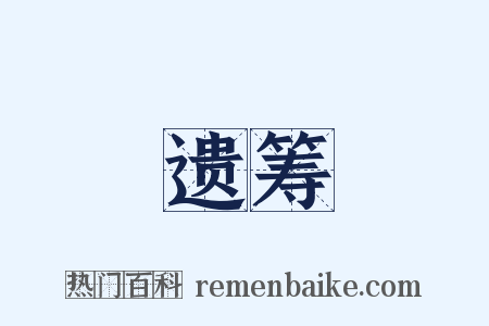 遗筹是什么意思的图片